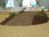 Ring présentation animaux bois déchiqueté